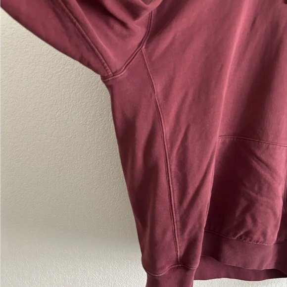 J.Crew Red Hoodie Garment Dyed French Terry Men’s Sz XL - Picture 5 of 9